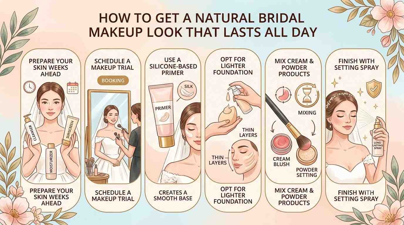 Top Things which is Natural & Long-Lasting for Bridal Makeup Looks for Brides in 2026
