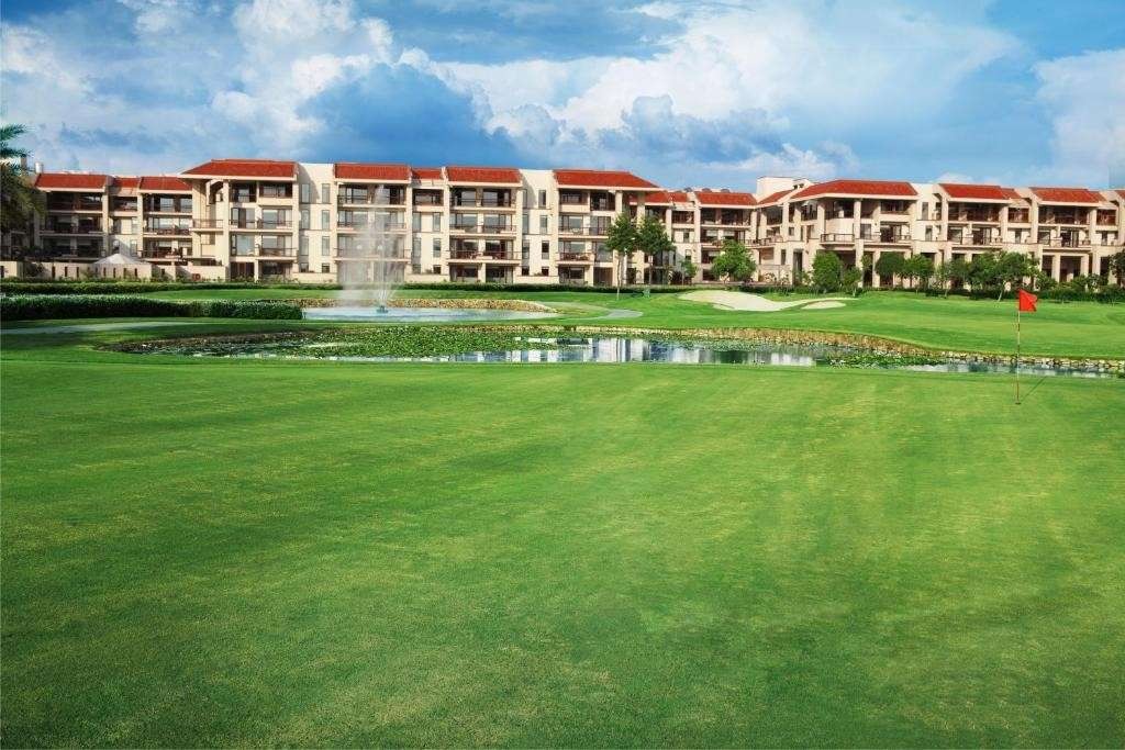 Jaypee Greens Golf & Spa Resort in Greater Noida with lush green golf course and luxury resort views.